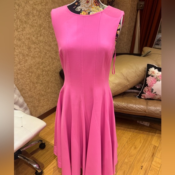 Oscar de la Renta Dresses & Skirts - Women's  Oscar deLarenta Sleeveless Pink Fit-and-Flare Dress